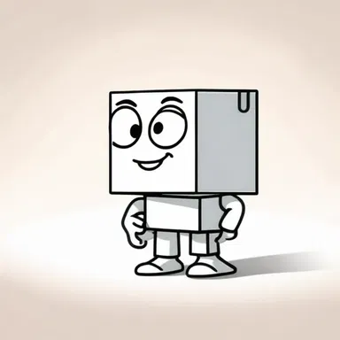 In the cartoon, the character shrunk to the size of a cubic millimeter.