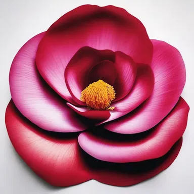 The artist meticulously painted a cubic millimeter of a flower petal in his artwork.