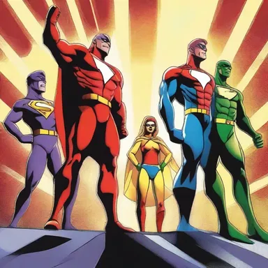 The superhero team hired a vocaliser to add an epic soundtrack to their battle scenes.