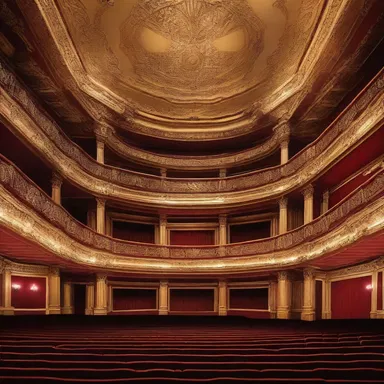 The grand opera house featured a stunning acoustical design that enhanced the performances of the vocalisers.