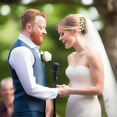 The wedding ceremony was made even more romantic by a talented vocaliser singing a beautiful love song.