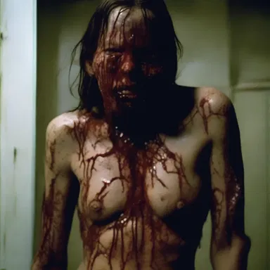 The horror movie scene was so intense that it made me contuse underneath my skin.