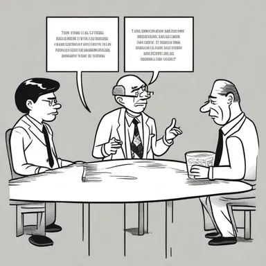While discussing serious societal issues, the panelists would occasionally digress and make humorous comments like characters in a comic strip.