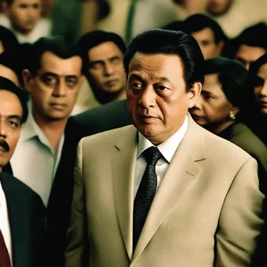 The movie portrayed the wrongness of a corrupt politician's actions, highlighting the consequences of his immoral deeds.