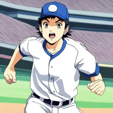 In the baseball anime, the protagonist always hits screamer after screamer.