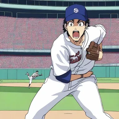 In the baseball anime, the protagonist always hits screamer after screamer.