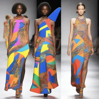 The fashion designer showcased a unique collection inspired by the vibrant colors and patterns of the screamer bird.