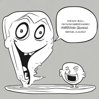 In the comic strip, the screamer would often be portrayed with a speech bubble filled with bold, uppercase letters to depict their loud voice.