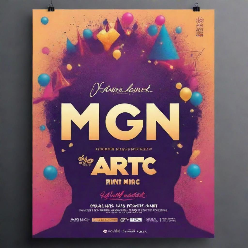 Create a modern, aesthetic poster for a party event by 'Magic Beatz' taking place on January 14, 2024, at 4 pm in Kottarakkara. Emphasize an eye-catching header with the words 'Programme Alert'.