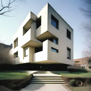 The modernist building drew attention for its unique design, serving as exoneration of the architect's creativity and ability to defend against traditionalist criticism.