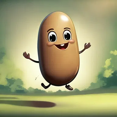 In the fantasy novel, the protagonist stumbled upon a magical jumping bean that granted wishes when it jumped.