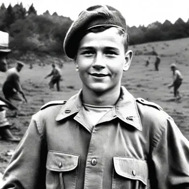 During World War II, my nephew served as a soldier on the front lines.