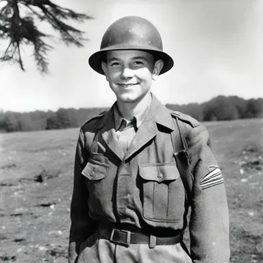 During World War II, my nephew served as a soldier on the front lines.