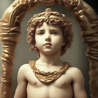 According to Greek mythology, my nephew would be considered a demigod, for his parents are mortal and divine.