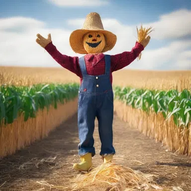 Why did the scarecrow win an award? Because he was outstanding in his field... of uncertain corn!