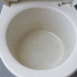 A close-up of a toilet bowl, sparkling clean from inside, displaying absolute cleanliness and sanitation.