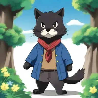 In the anime series, the bearcat is portrayed as a clever and mysterious creature with magical abilities.