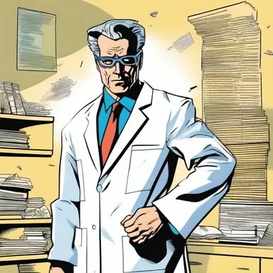 In the popular comic book series, Dr. Extern, a medical extern by day and superhero by night, fights crime using his unique skills.