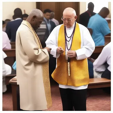 During the sermon, the priest noticed a fiddler in the congregation, someone who manipulated their prayer beads in a nervous manner.