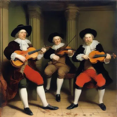 In the early 17th century, fiddlers were often hired to play at elaborate royal banquets and balls.