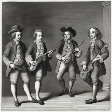 In the early 17th century, fiddlers were often hired to play at elaborate royal banquets and balls.