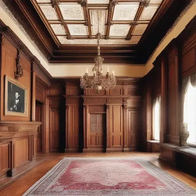 The Victorian-style mansion had a grand music room with intricate woodwork, where the fiddler would often perform.