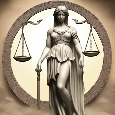 In Greek mythology, the juristic principles of justice and fairness were overseen by the goddess Themis.
