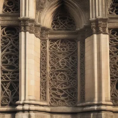 The gothic architecture of the cathedral featured intricate occult symbols carved into the stone walls.