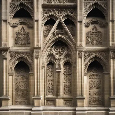 The gothic architecture of the cathedral featured intricate occult symbols carved into the stone walls.
