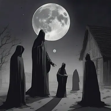 They performed a dark ritual to occult the moon, causing darkness to envelop the town.