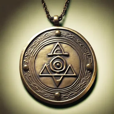 The magical amulet had occult powers that granted its wearer invisibility.