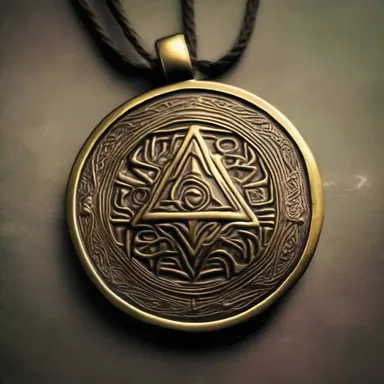 The magical amulet had occult powers that granted its wearer invisibility.