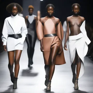 The designer's collection showcased a stylish and edgy look, using depolarization of traditional gender norms.