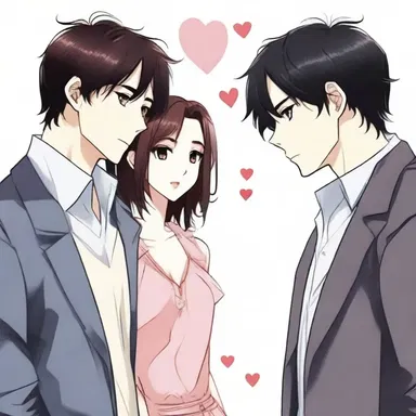In the romantic novel, the protagonist experiences depolarization of their feelings towards two love interests, creating a love triangle.