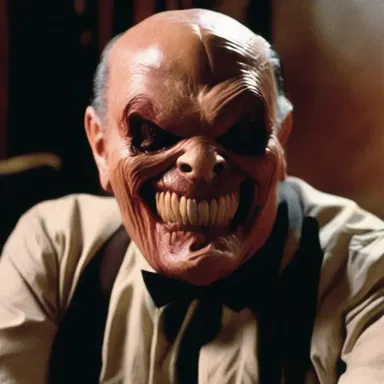 In the horror movie, the villain had a tricuspid tooth, giving him a truly menacing appearance.
