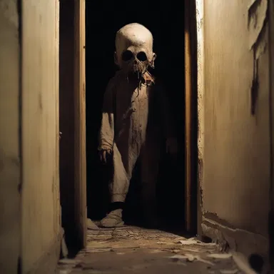 Late at night, in the abandoned haunted house, a rascal spirit lurks, scaring anyone who dares to enter.