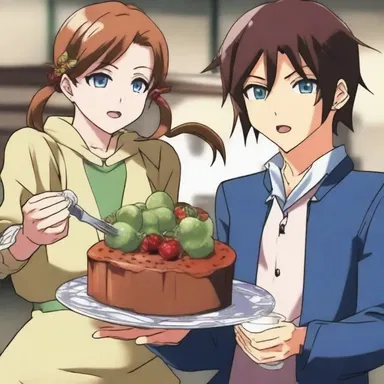 In the anime series, the protagonist encounters a fruitcake character with supernatural powers.