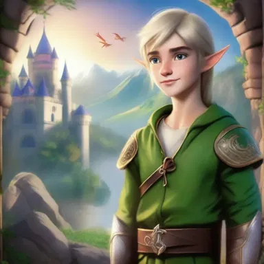 In the enchanting world of elves and dragons, the youthful protagonist embarks on an epic quest to save the kingdom.