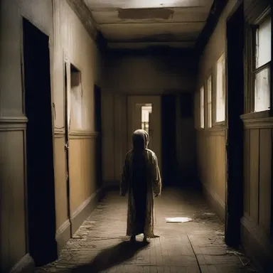 The eerie atmosphere of the haunted house intensified as they heard the youthful giggles of ghostly children echoing through the corridors.