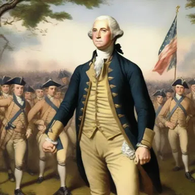 During the youthful years of the American Revolution, a young George Washington led his troops to victory against the British.