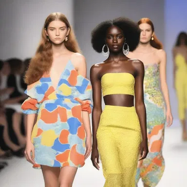 The runway show featured vibrant and youthful designs, showcasing the latest trends for the summer season.