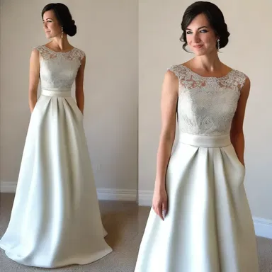 The dress was elegant and sophisticated, though it was a bit too expensive for my budget.
