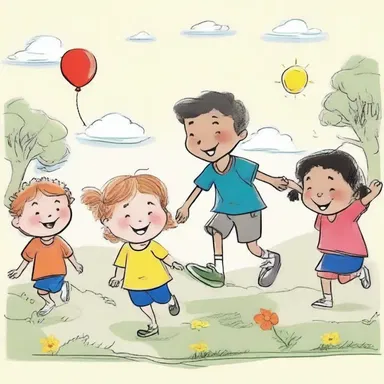 The children's book was filled with cheerful illustrations that brought smiles to the young readers.