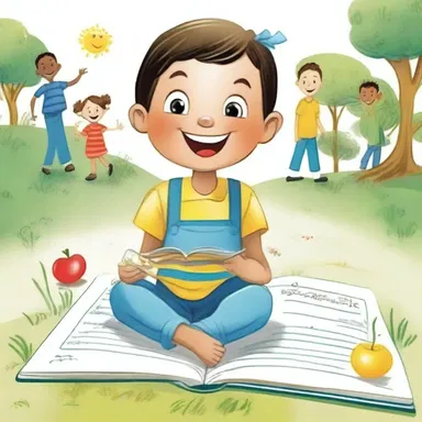 The children's book was filled with cheerful illustrations that brought smiles to the young readers.