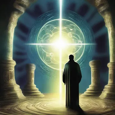 In the science fiction novel, the main character explores the concept of spiritualism by communicating with entities from another dimension.