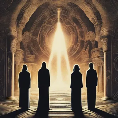 In the science fiction novel, the protagonist discovers a secret society where spiritualism is used to communicate with extraterrestrial beings.