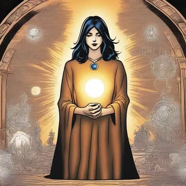 The main character in the comic book series possesses the ability to connect with the spirit world, showcasing the prevalence of spiritualism in the storyline.
