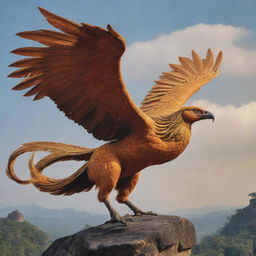 Ultra realistic representation of Jatayu, a mythical bird, in a fierce battle with Ravana, a mythological character, with vivid details showcasing their strength and ferocity.