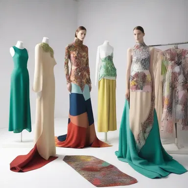 The fashion designer followed a systematic process to create her collection, carefully organizing the materials, patterns, and colors.