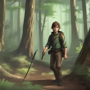 The protagonist stumbled upon a hidden canebrake in the middle of the forest during their adventure.
